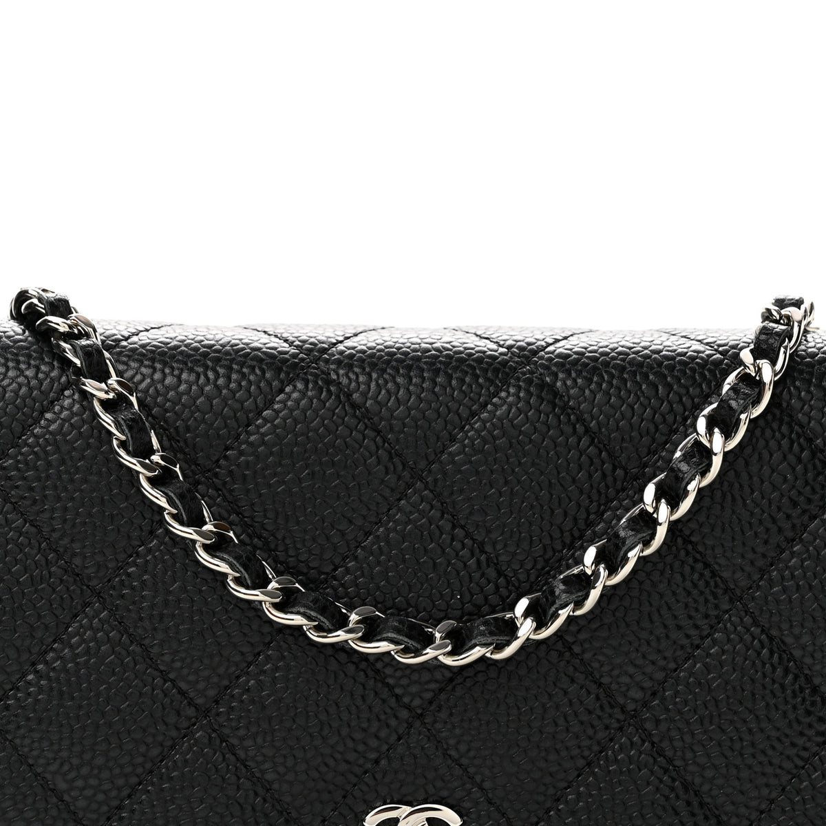 Chanel Caviar Quilted Wallet on Chain WOC Black 9 of 14