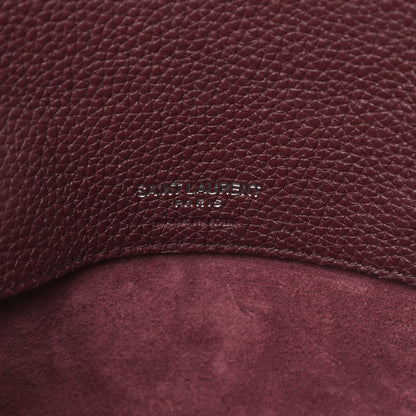 Saint Laurent Grained Calfskin Baby Sac De Jour Souple Rouge Legion 6 of 9