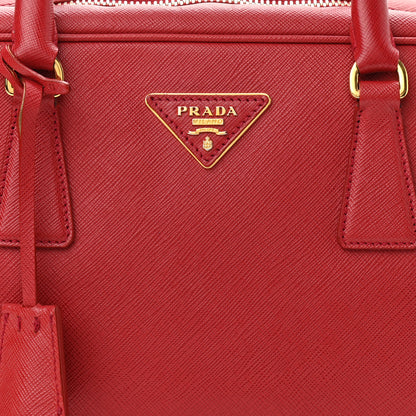 Prada Saffiano Lux Bowler Fuoco 8 of 14