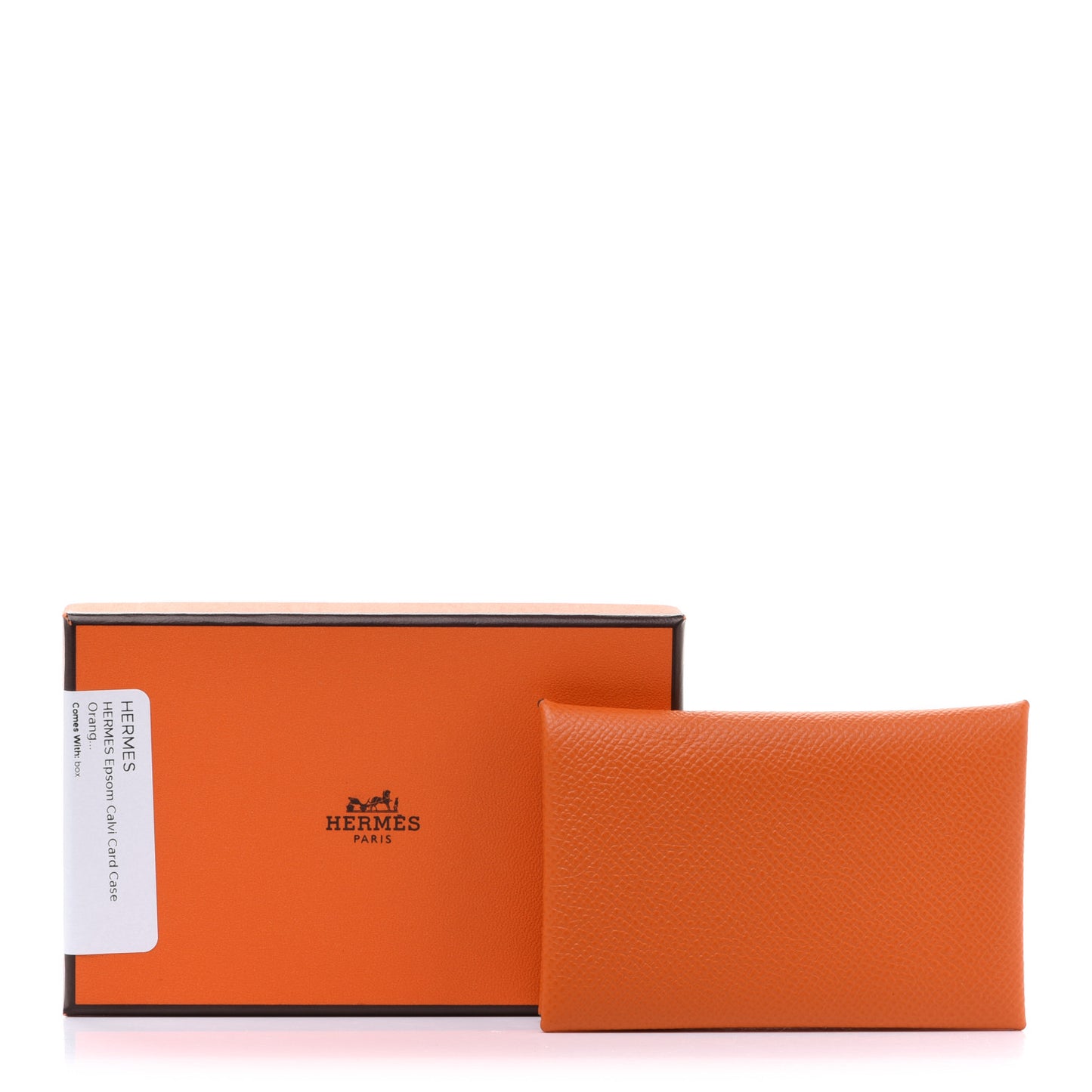 Epsom Calvi Card Case Orange