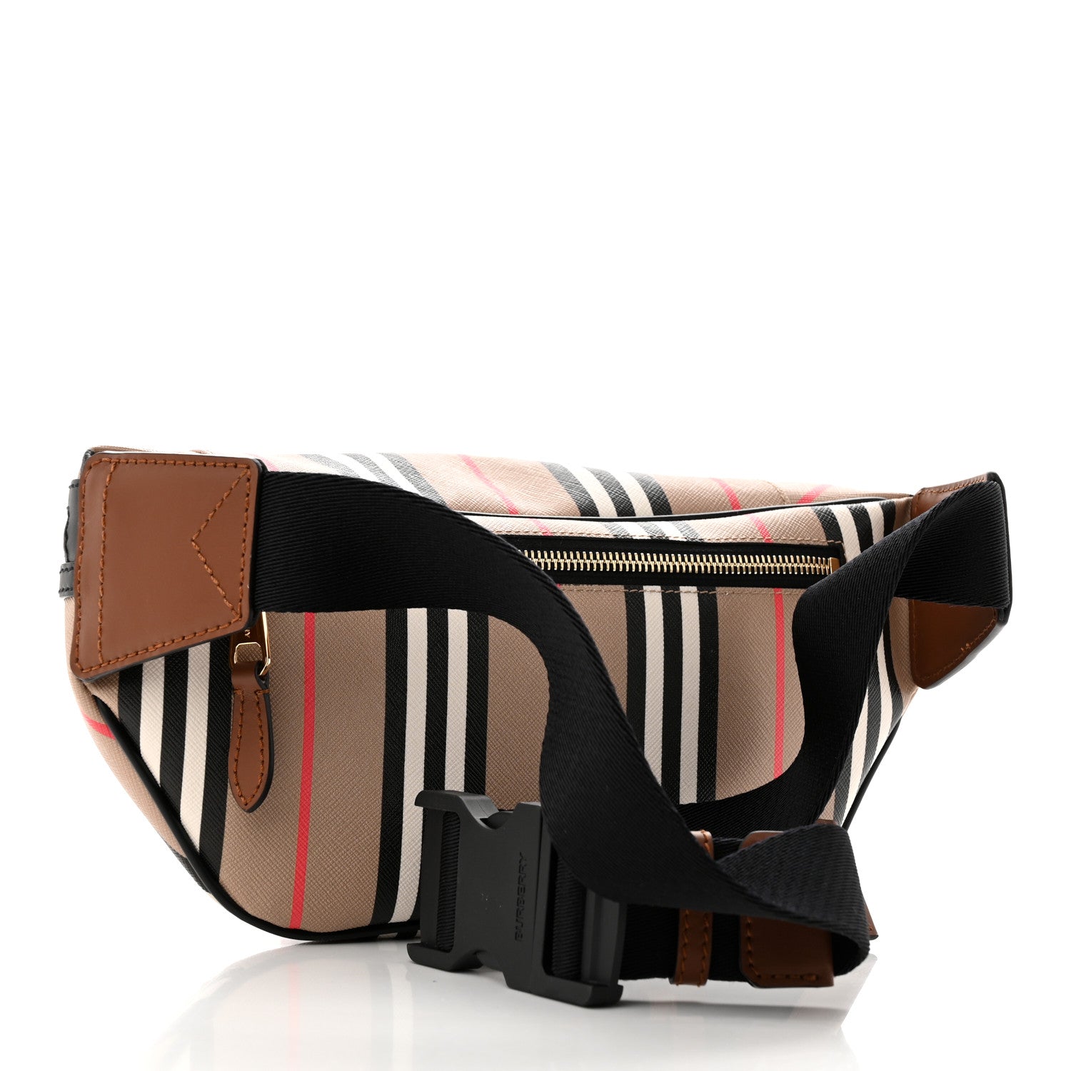 Burberry E-Canvas Icon Stripe Sonny Bum Bag Archive Beige 3 of 9