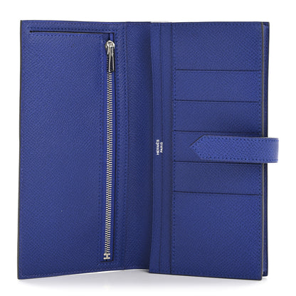 Hermes Epsom Bearn Gusset Wallet Bleu Electrique 5 of 7