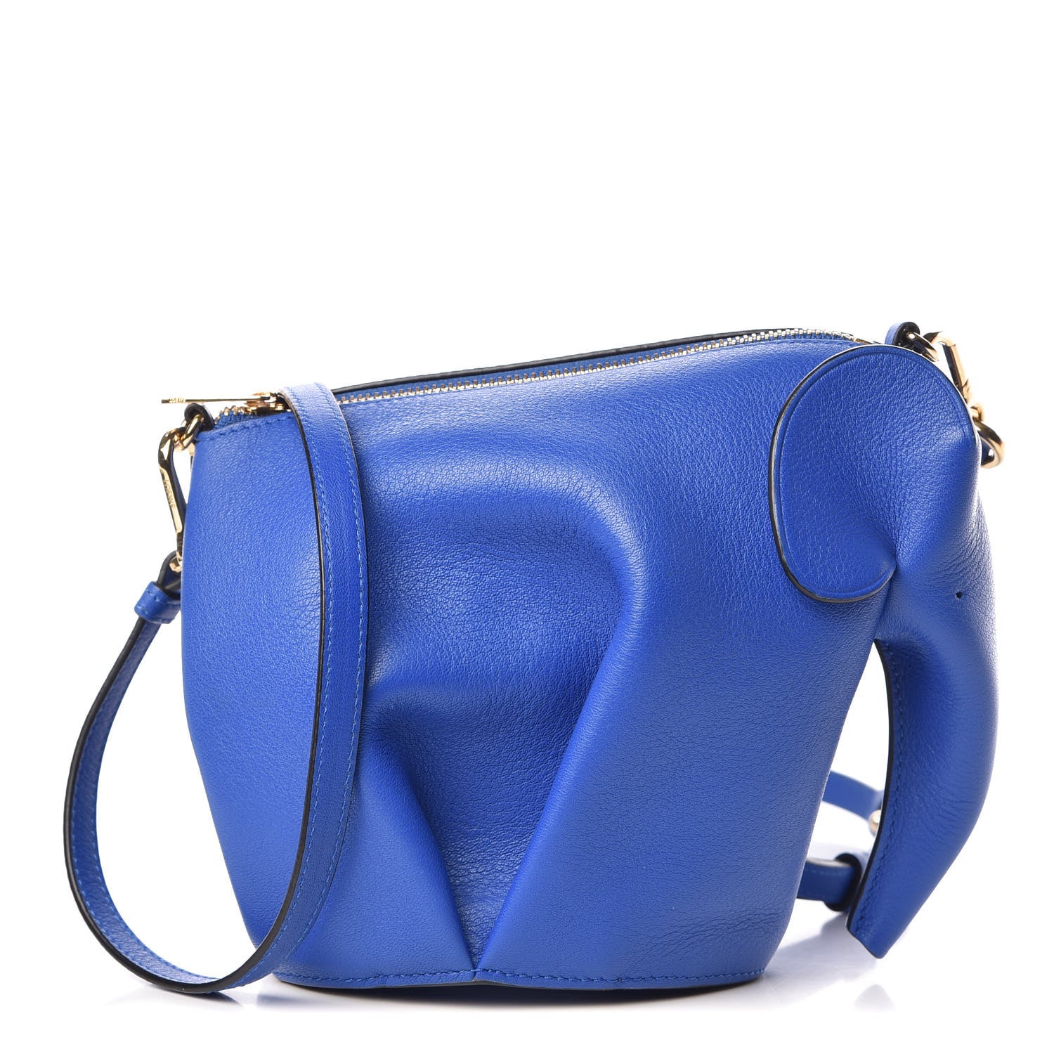 Loewe Calfskin Mini Elephant Crossbody Bag Electric Blue 1 of 8
