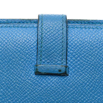Hermes Epsom Mini Bearn Wallet Bleu Zellige 11 of 12
