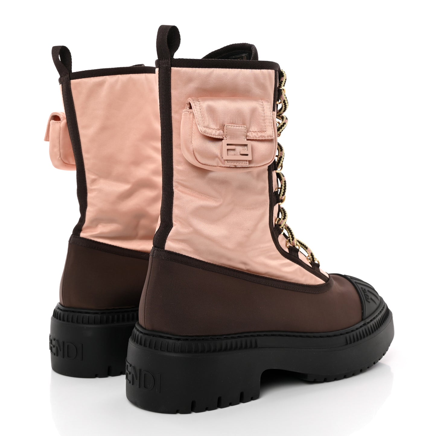 Nylon Baguette Domino 50mm Biker Boots 41 Baby Pink Nolita
