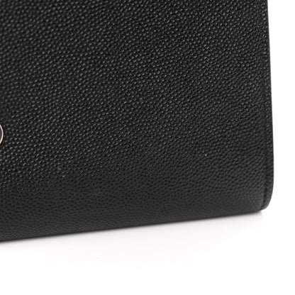 Saint Laurent Grain de Poudre Uptown Chain Wallet Black 13 of 17