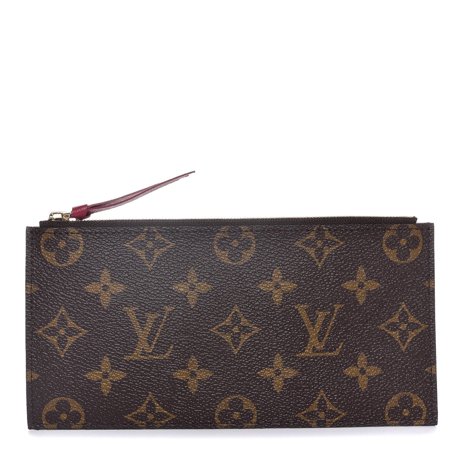 Louis Vuitton Monogram Felicie Chain Wallet Zippered Insert Fuchsia 1 of 6