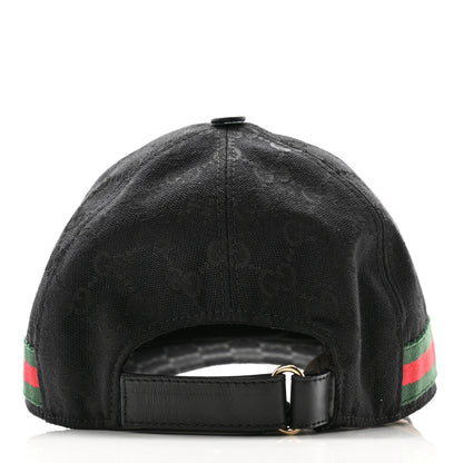 Gucci Monogram Web Baseball Hat XS Black 6 of 9