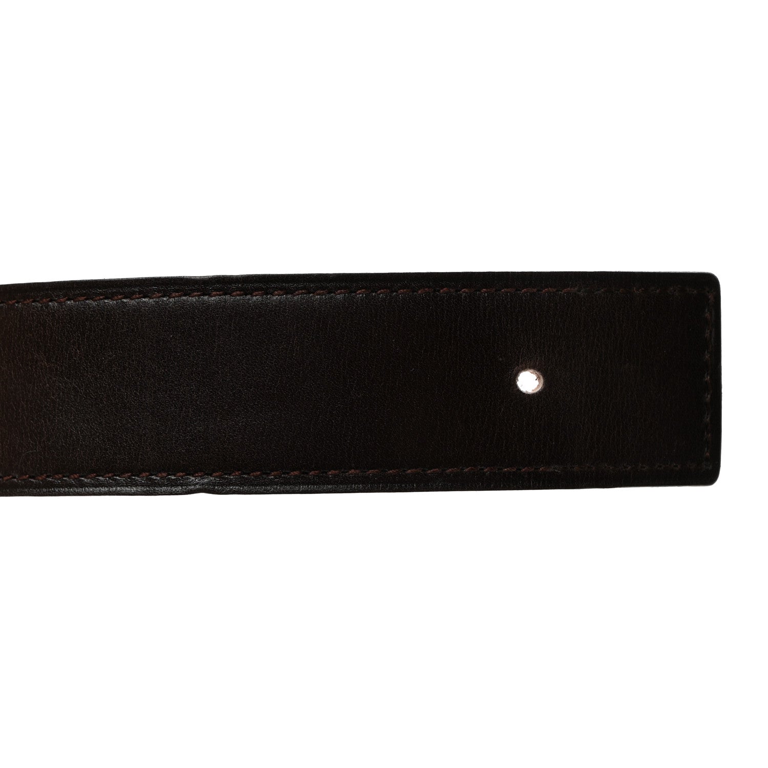 Hermes Box Togo 32mm Belt Strap 80 32 Chocolate Orange 8 of 9