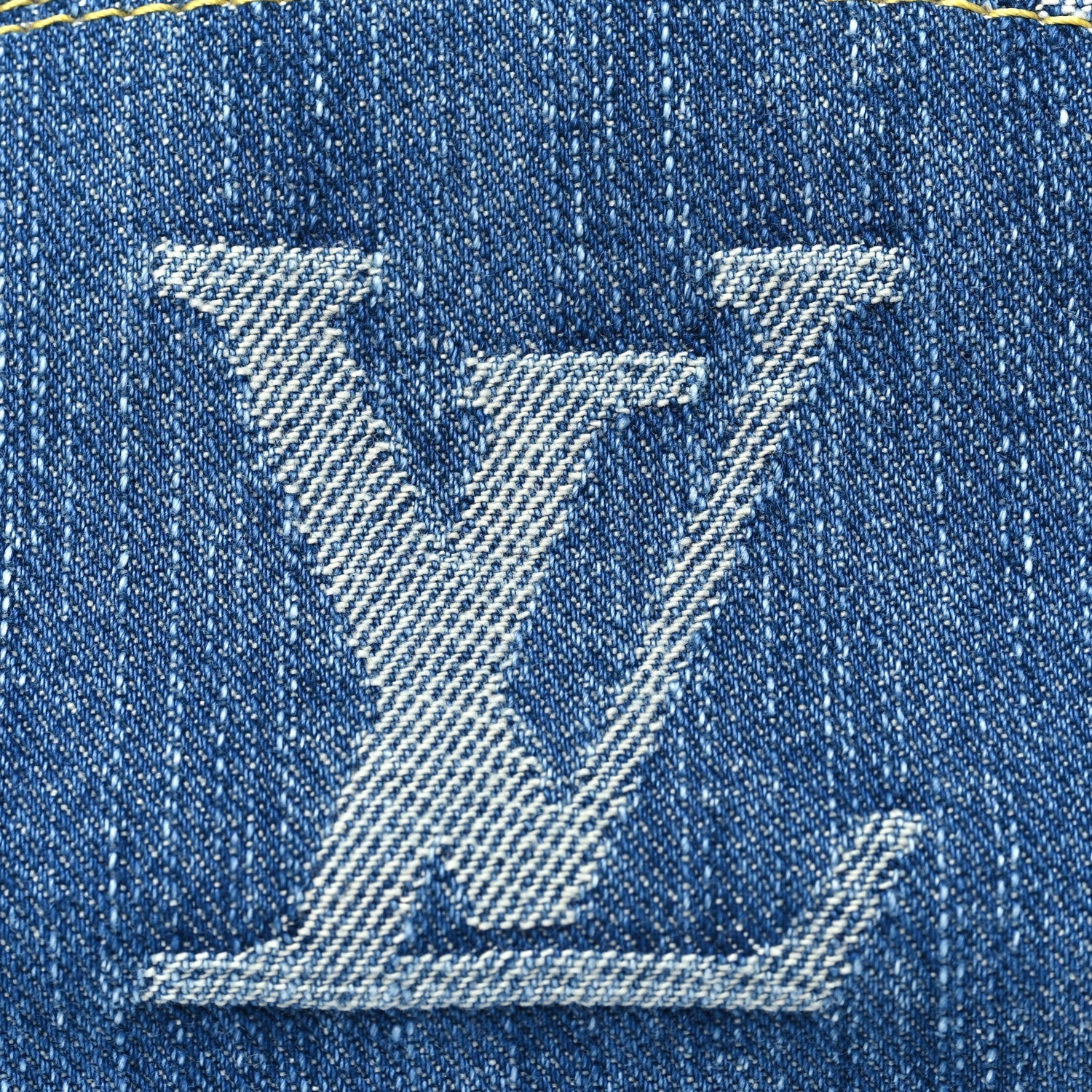 Louis Vuitton Denim Giant Monogram Pochette Cosmetique PM Denim Blue 6 of 7