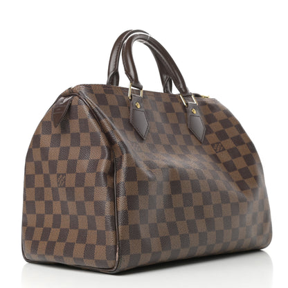 Louis Vuitton Damier Ebene Speedy 30 3 of 10