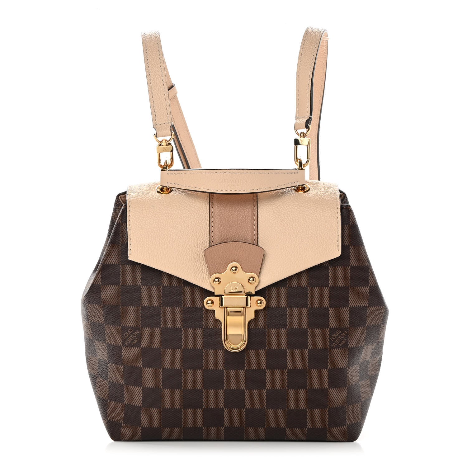 Louis Vuitton Damier Ebene Clapton Backpack Creme 1 of 12