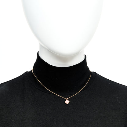 Van Cleef & Arpels 18k Rose Gold Carnelian Sweet Alhambra Heart Pendant Necklace 2 of 6