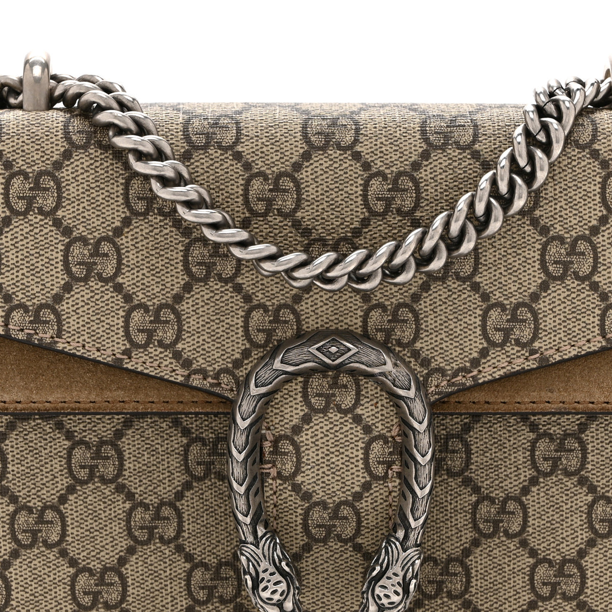 GG Supreme Monogram Mini Dionysus Shoulder Bag Taupe