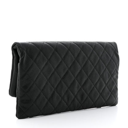 Chanel Caviar Quilted CC Beauty Clutch Black 3 of 9