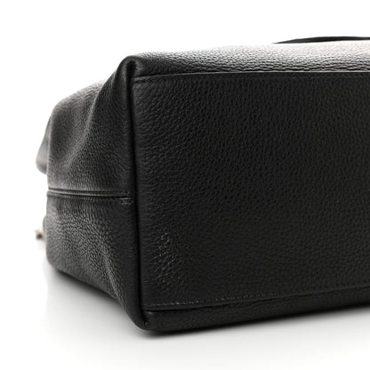 Gucci Pebbled Calfskin Studded Medium Soho Chain Shoulder Bag Black 9 of 11