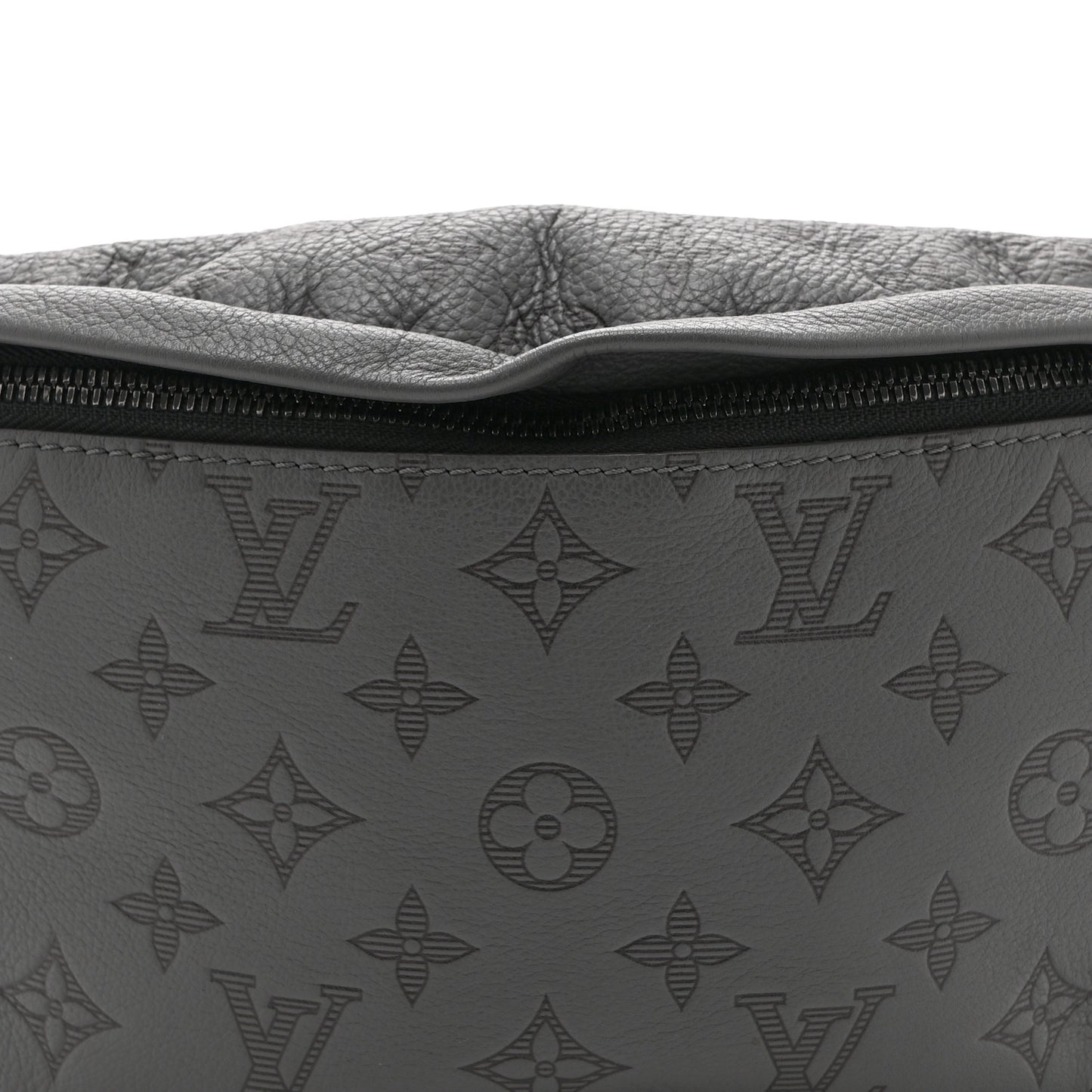 Calfskin Monogram Shadow Discovery Bumbag PM Gray