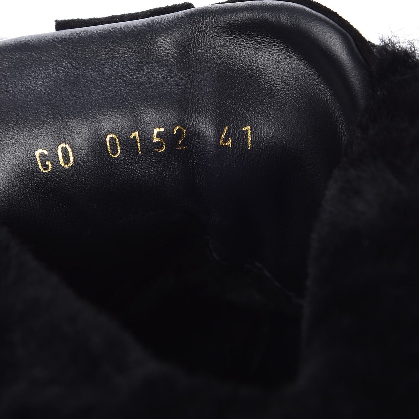 Suede Shearling Studded High Top Sneakers 41 Black