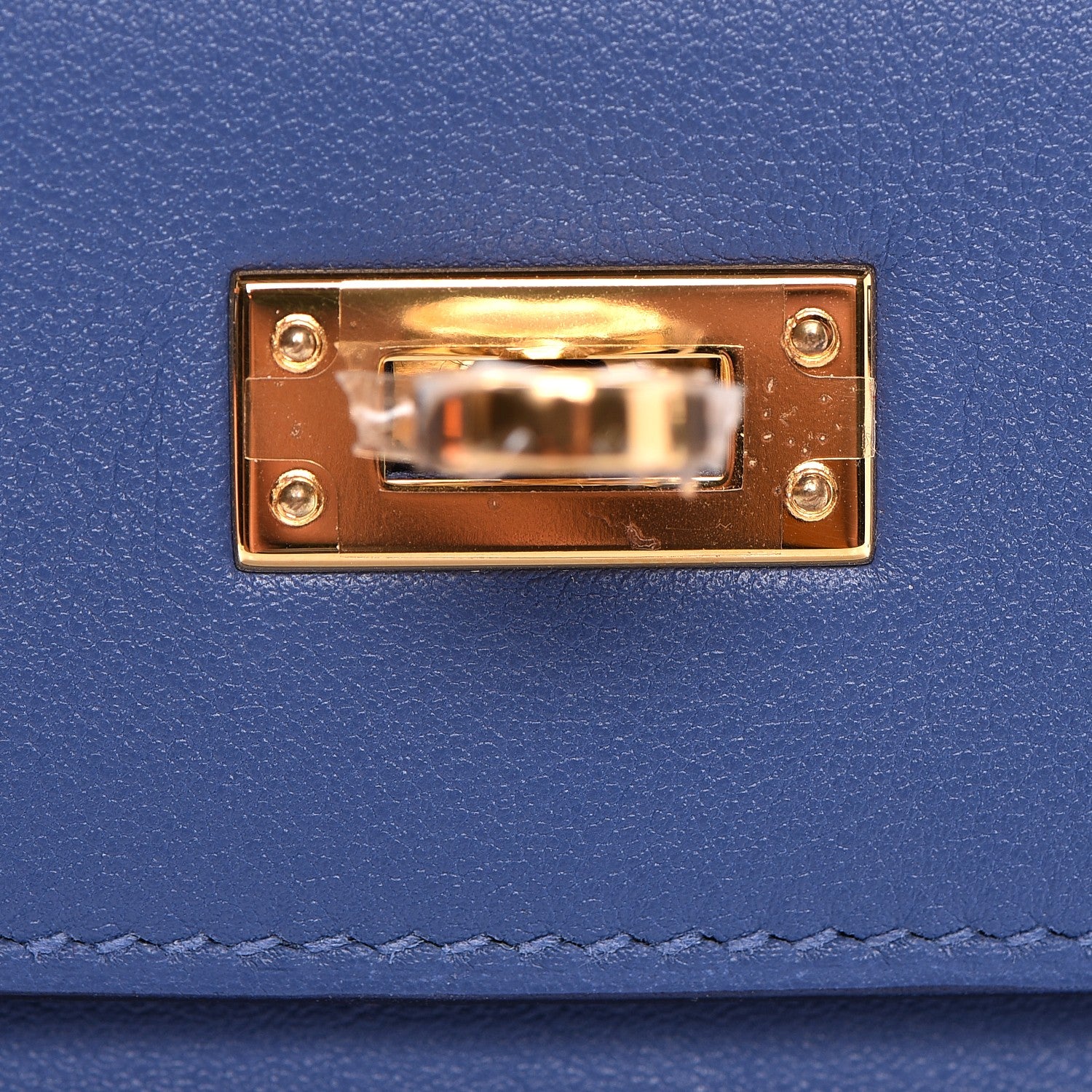 Hermes Swift Kelly Pochette Clutch Bleu Brighton 12 of 27