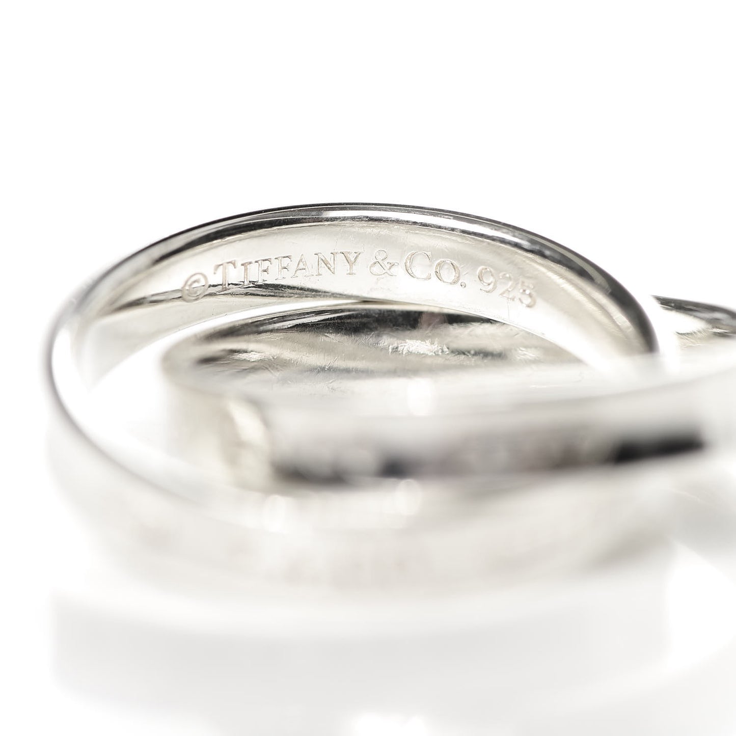 Sterling Silver 1837 Interlocking Ring 52 6
