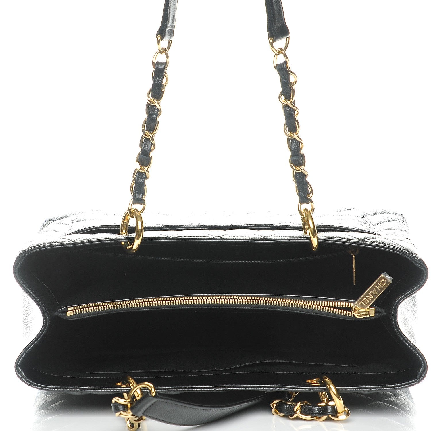 Chanel Caviar Quilted Grand Shopping Tote GST Black 5 of 7