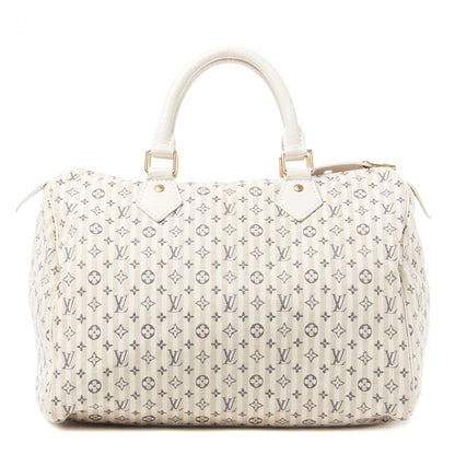 Louis Vuitton Mini Lin Croisette Speedy 30 Blue 1 of 9