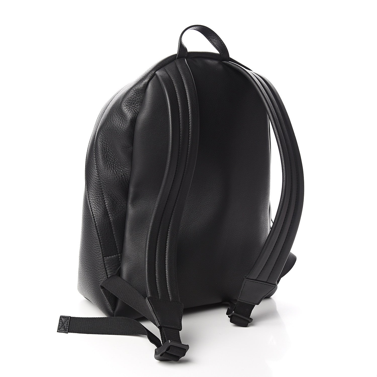 Balenciaga Smooth Calfskin Logo Large Everyday Backpack Black 2 of 9