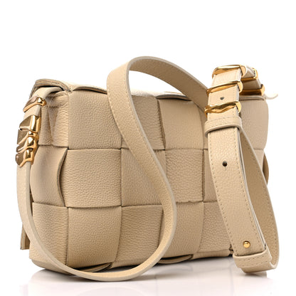 Bottega Veneta Grained Calfskin Maxi Intrecciato Cassette Crossbody Bag Porridge 3 of 9