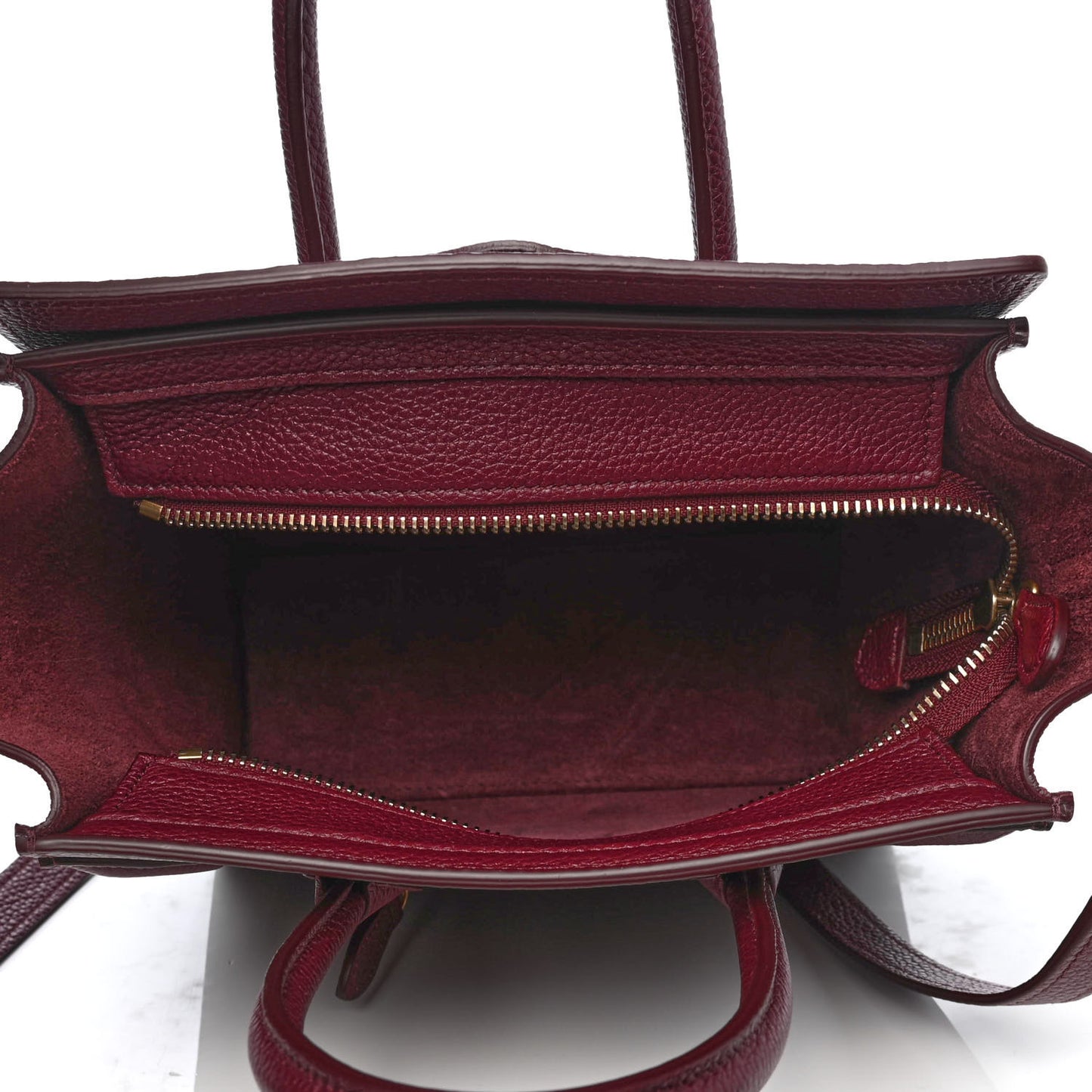 Drummed Calfskin Nano Luggage Acai