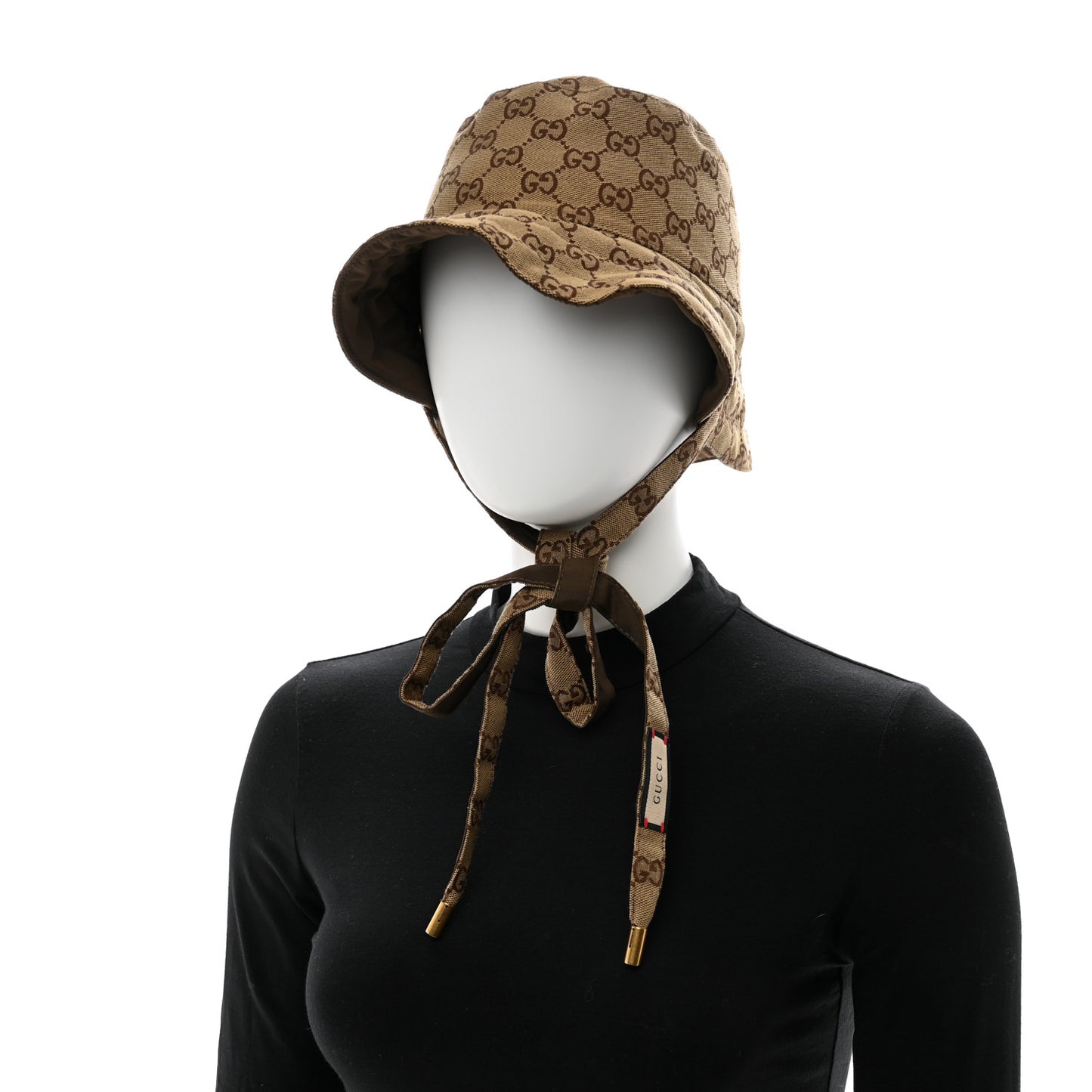 Canvas Monogram Reversible Bucket Hat M Brown