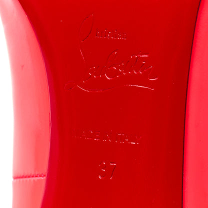 Christian Louboutin Patent Fifille 100 Pumps 37 Fluo Rose 6 of 8