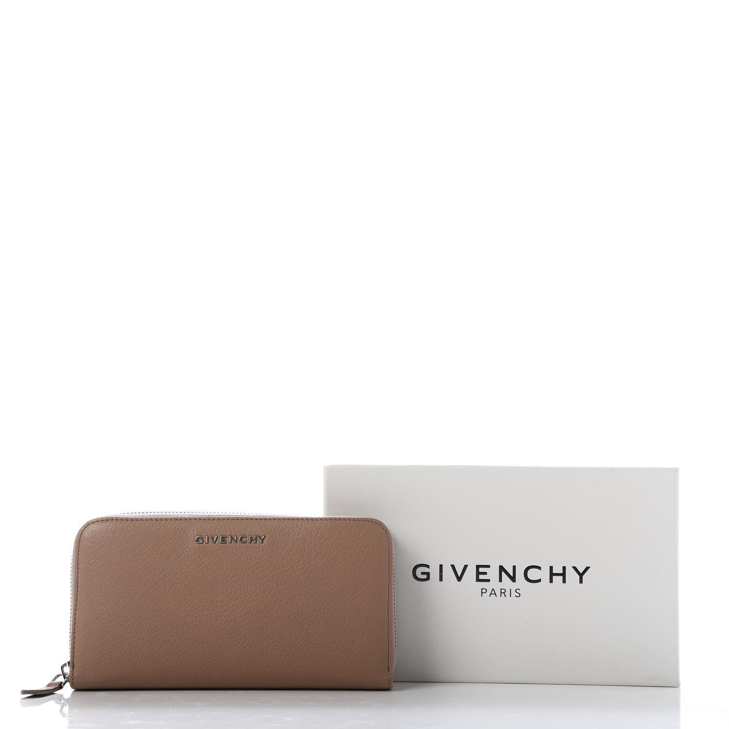 Givenchy Sugar Goatskin Pandora Zip Around Wallet Beige 9 of 9