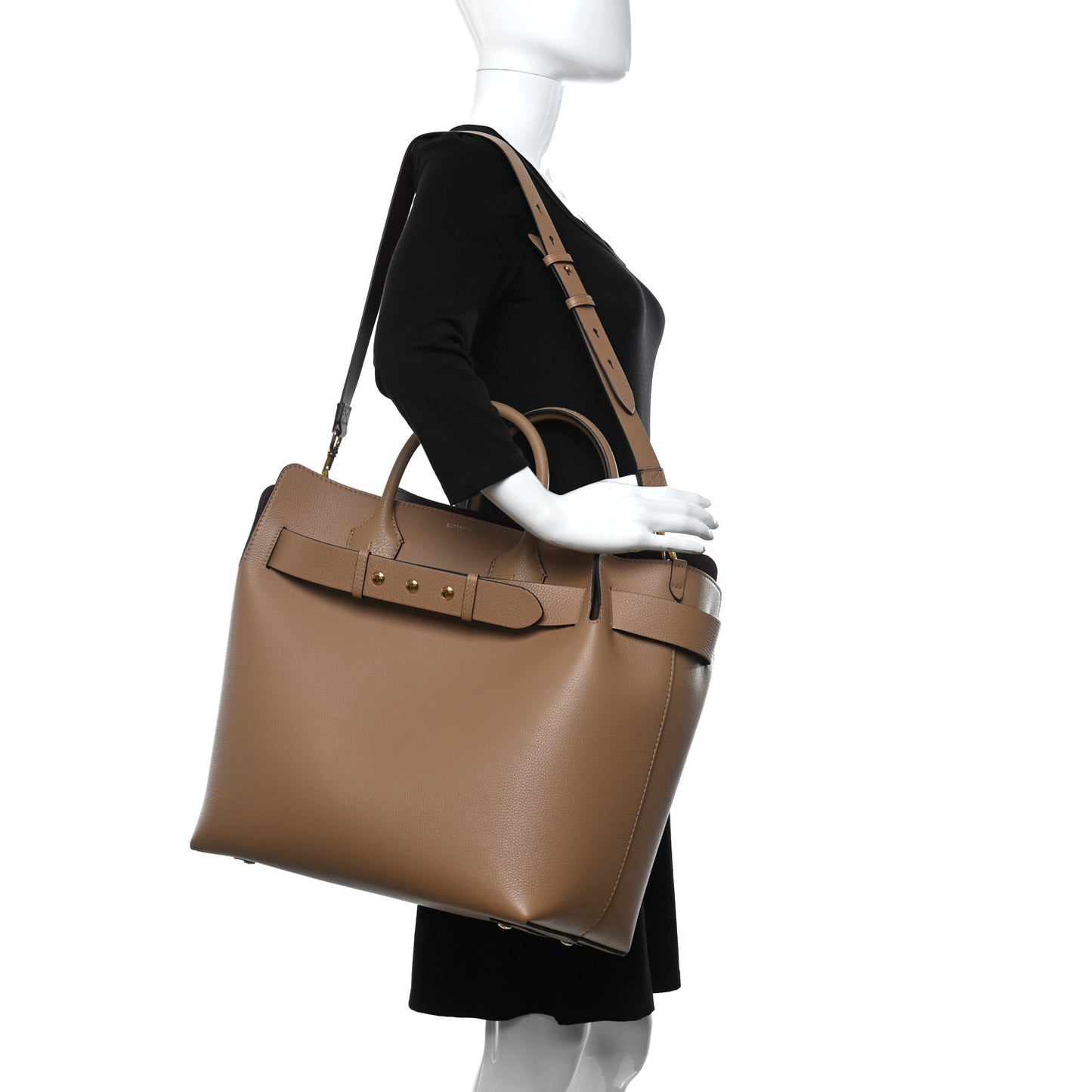 Marais Calfskin Large Belt Bag Tan