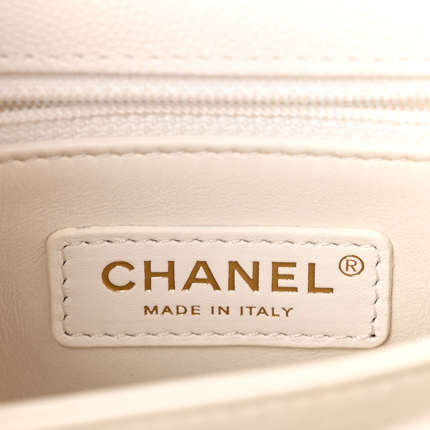Chanel Caviar Quilted Mini Coco Handle Flap White 6 of 10