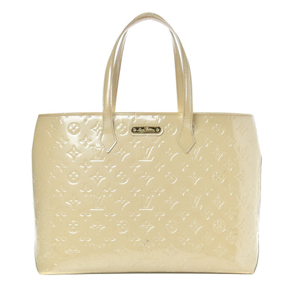 Louis Vuitton Vernis Wilshire MM Blanc Corail 1 of 17