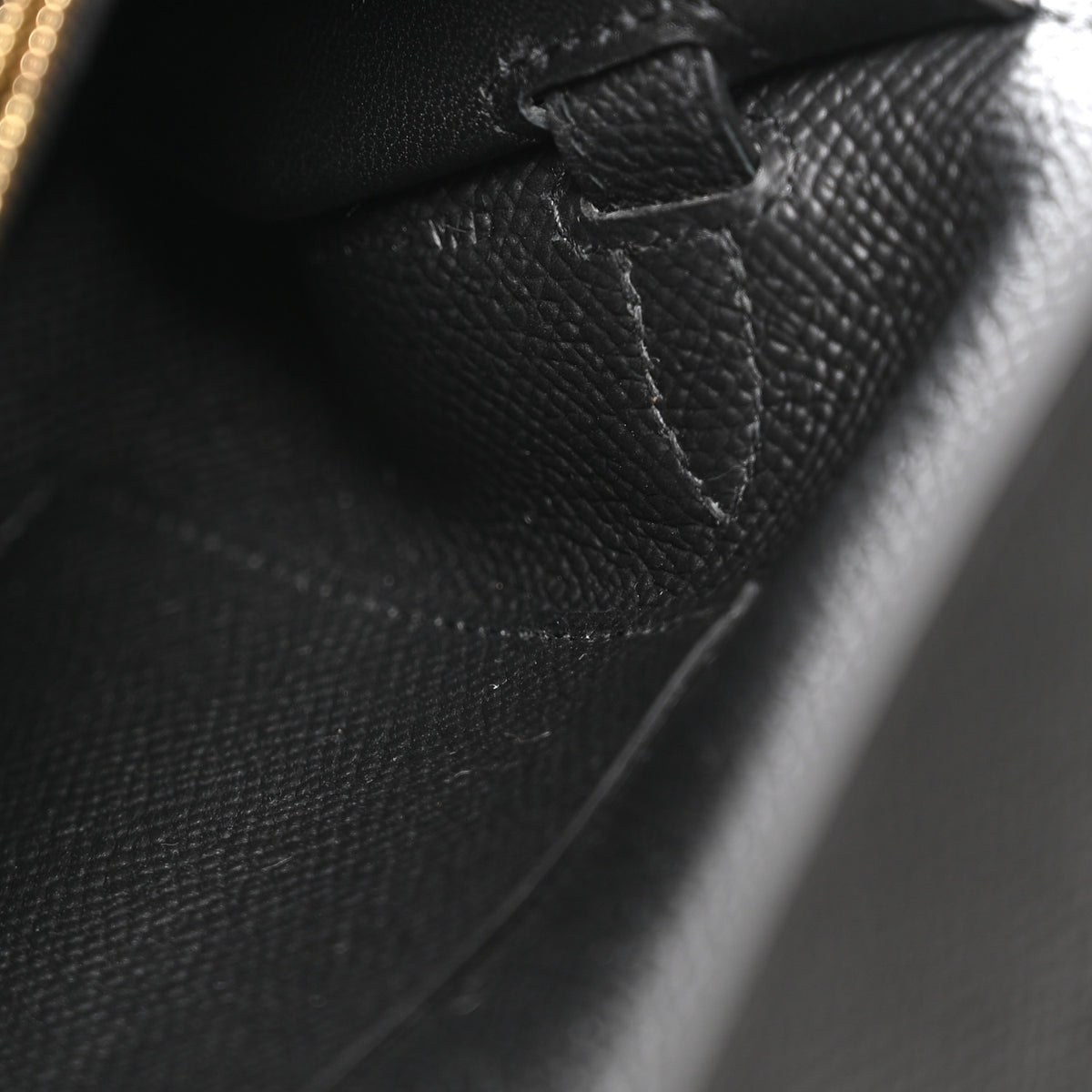 Hermes Epsom Kelly Wallet To Go Black 6 of 10
