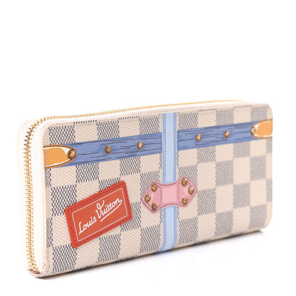 Louis Vuitton Damier Azur Summer Trunks Clemence Wallet 2 of 4