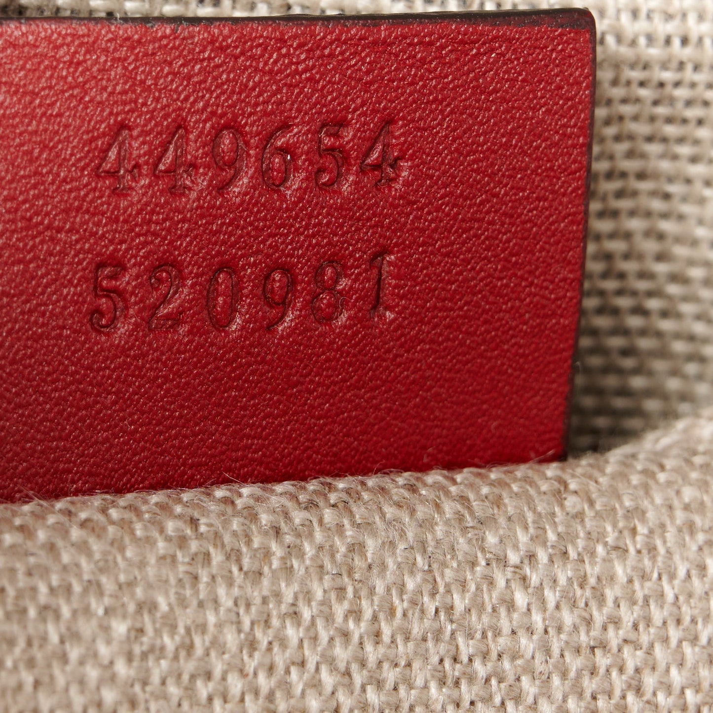 Soft Microguccissima Mini Dome Bag Rosso