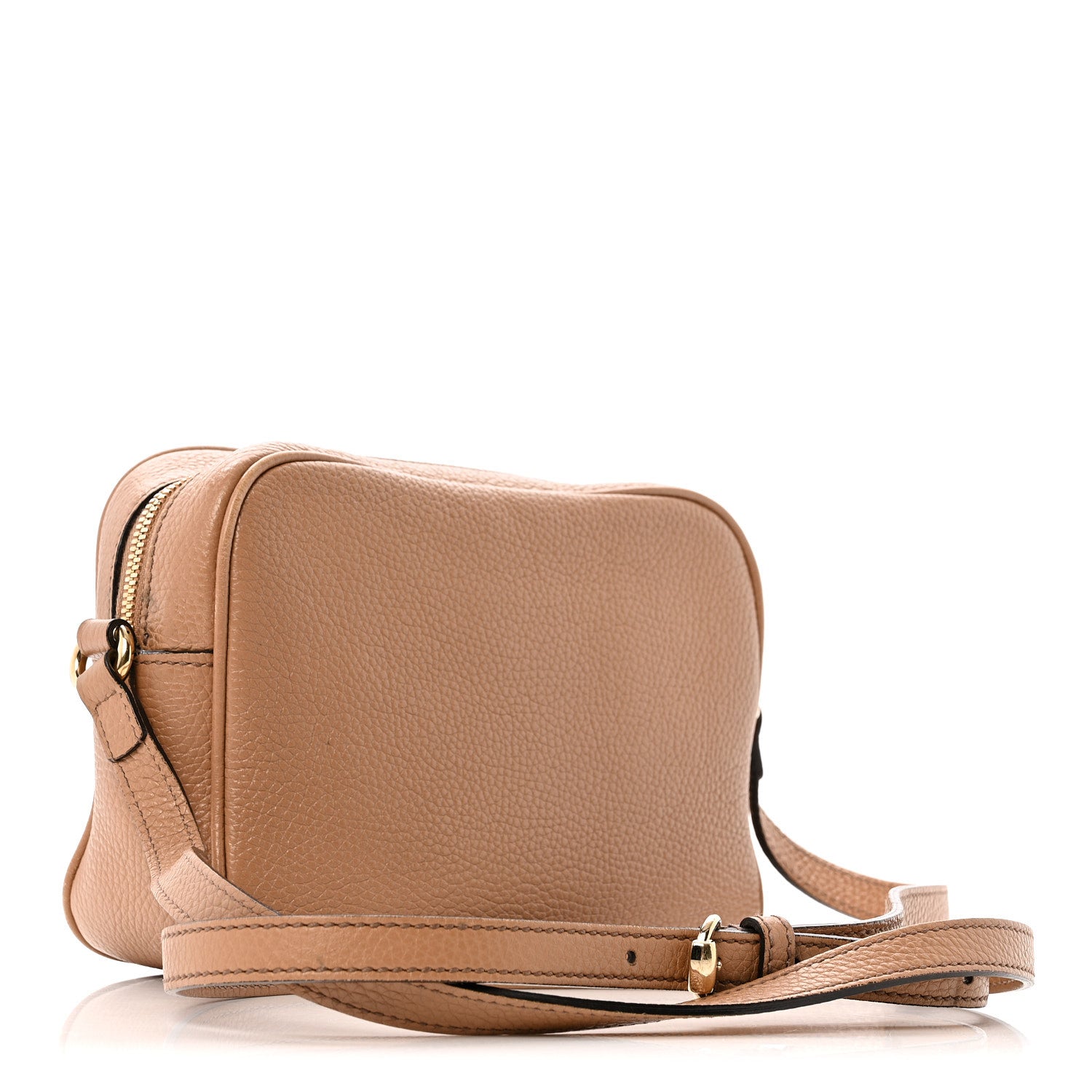 Gucci Pebbled Calfskin Small Soho Disco Bag Camelia 2 of 16