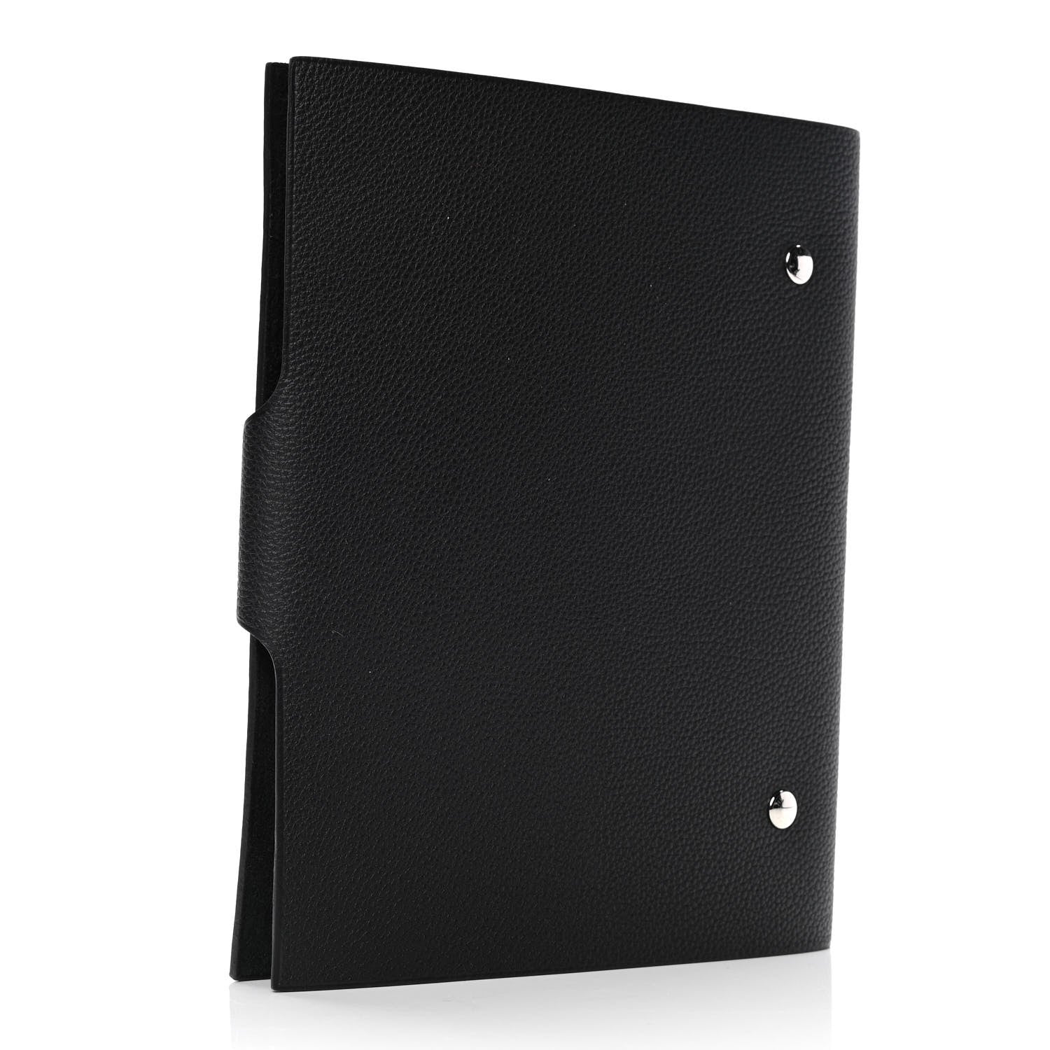 Hermes Togo Ulysse MM Agenda Cover Black 2 of 5
