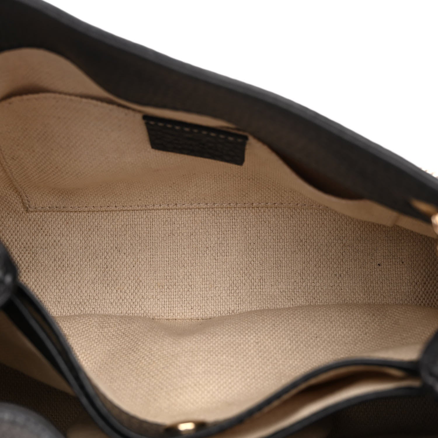 Gucci Pebbled Calfskin Small Soho Chain Shoulder Bag Black 7 of 13