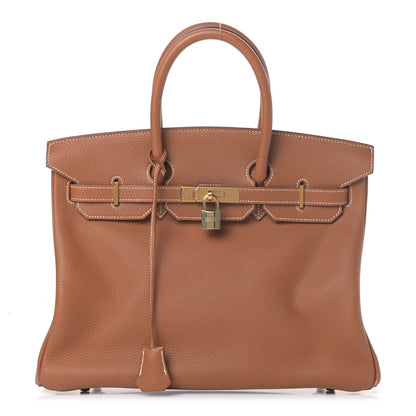 Hermes Togo Birkin 35 Gold 1 of 11