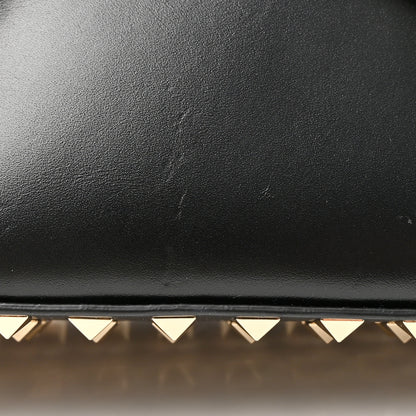 Valentino Garavani VALENTINO GARAVANI Smooth Calfskin Rockstud East West Crossbody Clutch Bag Black 9 of 10