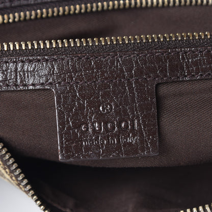 Gucci Monogram Medium Horsebit Chain Hobo Dark Brown 6 of 13
