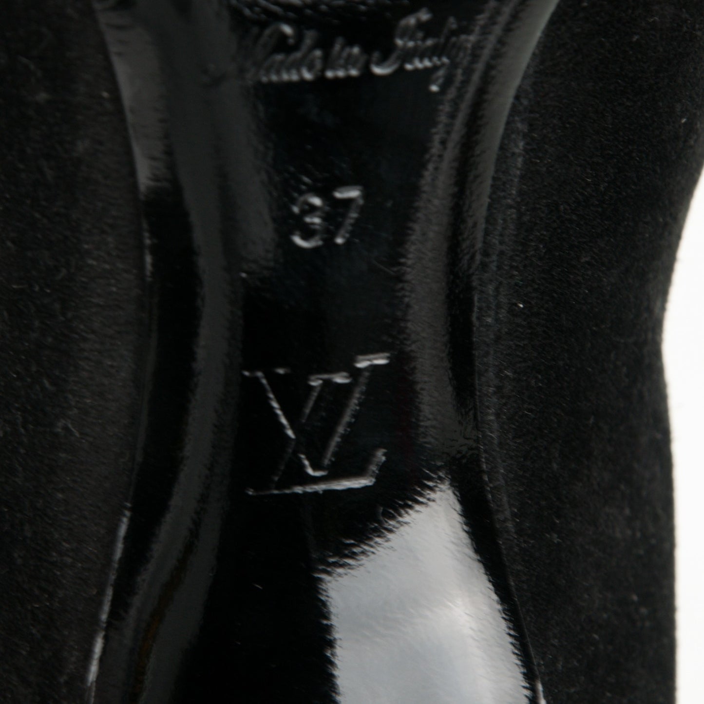 Monogram Suede Revival Ankle Boots 37 Black