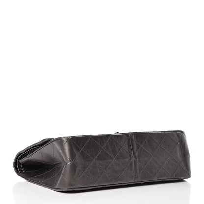 Chanel Metallic Aged Calfskin Quilted 2.55 Reissue 227 Flap Dark Silver 4 of 9
