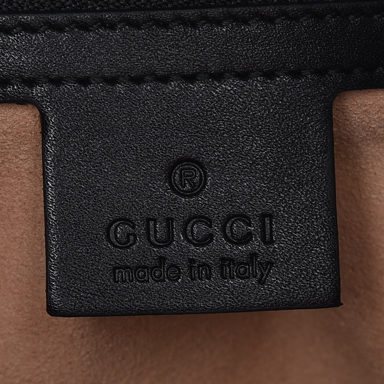 Gucci Calfskin Matelasse Medium GG Marmont Shoulder Tote Bag Black 6 of 7