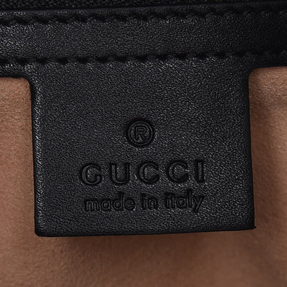 Gucci Calfskin Matelasse Medium GG Marmont Shoulder Tote Bag Black 6 of 7