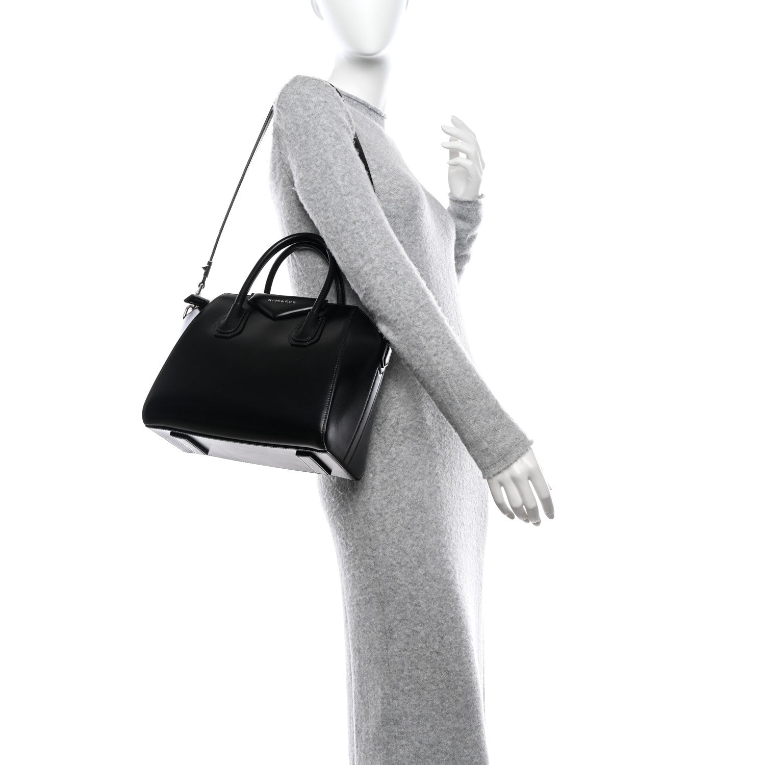Givenchy Shiny Lord Calfskin Small Antigona Black 2 of 9