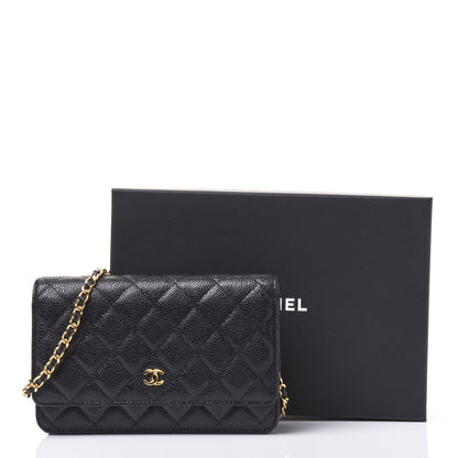 Chanel Caviar Quilted Wallet On Chain WOC Black 11 of 11